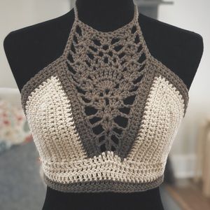 Feather Crochet Top